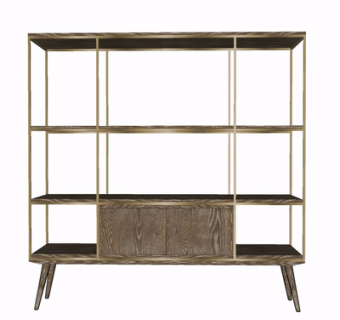 现代实木货架su模型