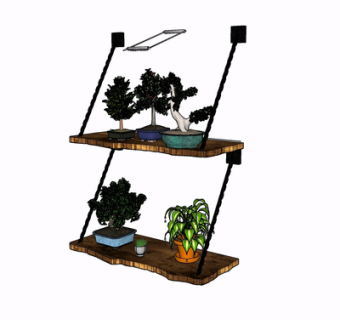 现代绿植盆栽su模型