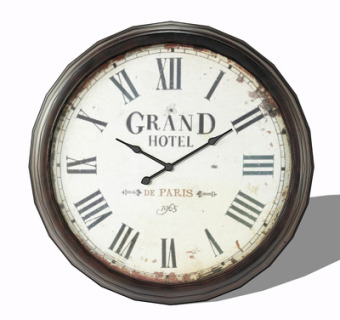 工业风时钟su模型