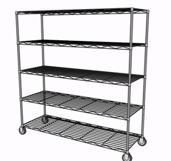 工业风金属装饰架su模型