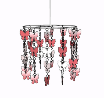 现代金属风铃挂件su模型