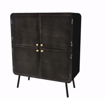 现代实木边柜su模型