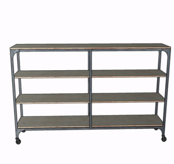 现代装饰架su模型