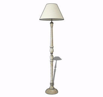 现代金属落地灯su模型