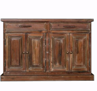 现代实木边柜su模型