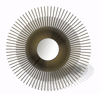 现代金属挂件su模型