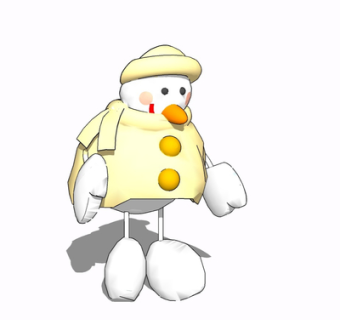 现代布艺玩偶su模型