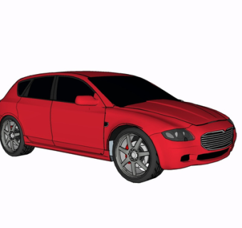 现代汽车su模型