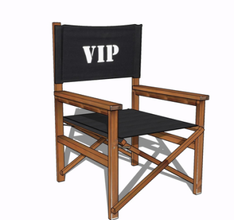 现代实木单椅su模型