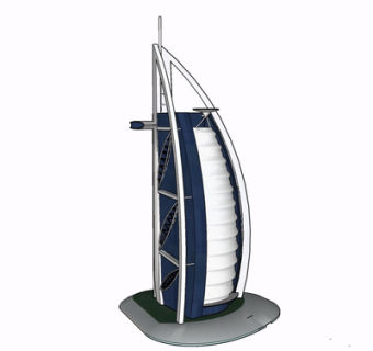 现代办公楼su模型