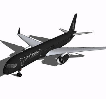 现代飞机su模型