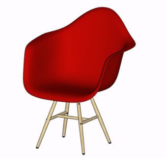 现代单椅su模型