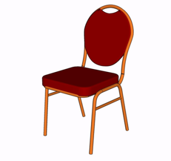 现代金属单椅su模型