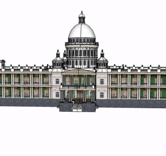 欧式房屋建筑su模型