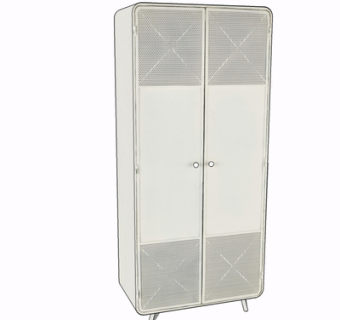 现代实木衣柜su模型