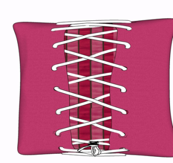 现代布艺枕头su模型