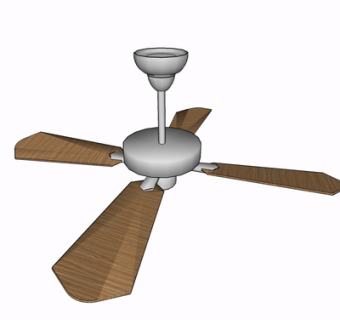 现代吊扇su模型