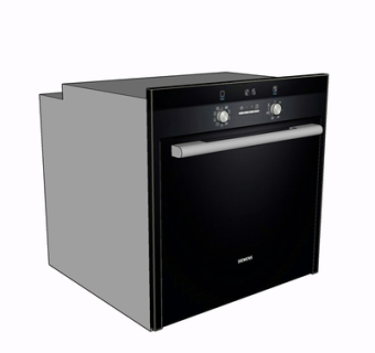 现代烤箱su模型