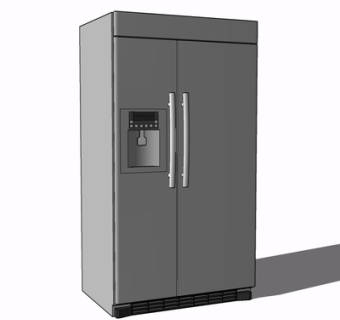 现代冰箱su模型