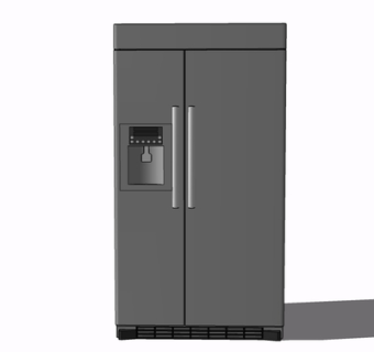 现代冰箱su模型