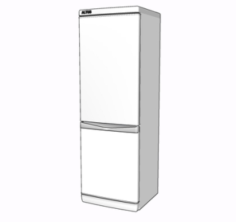 现代冰箱su模型