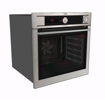 现代烤箱su模型