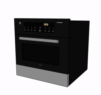 现代烤箱su模型