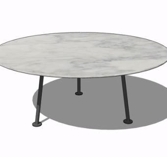 现代茶几su模型