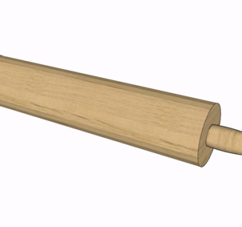 现代擀面杖su模型