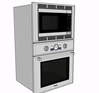 现代烤箱su模型