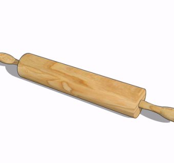 现代擀面杖su模型