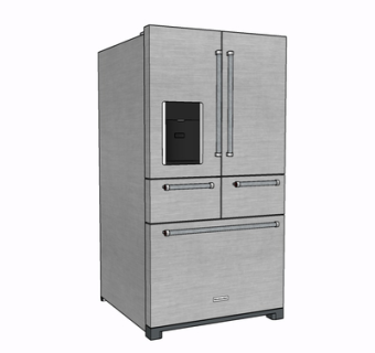 现代冰箱su模型