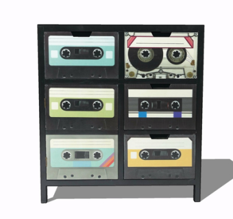 现代实木边柜su模型