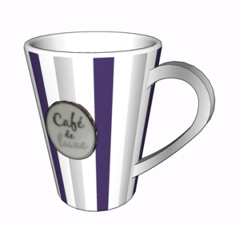 现代水杯su模型