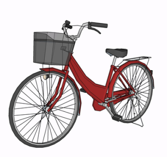 现代自行车su模型