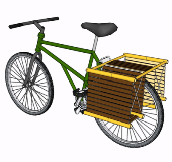 现代自行车su模型