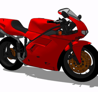 现代摩托车su模型