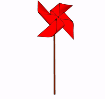 现代风车玩具su模型