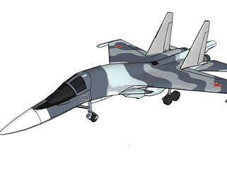 现代战斗飞机su模型