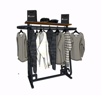 现代服饰su模型