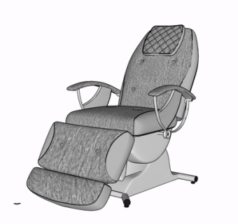 现代布艺休闲椅su模型