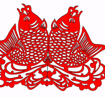 中式窗花剪纸su模型