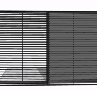 现代百叶窗窗帘su模型