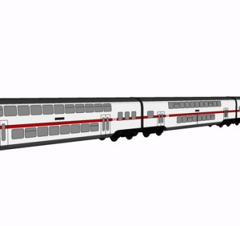 现代火车su模型