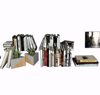 现代书籍su模型