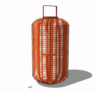 新中式灯笼su模型