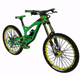 现代自行车su模型