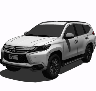 现代汽车su模型