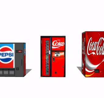 现代自动贩卖机su模型