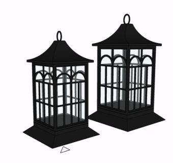 欧式金属吊灯su模型